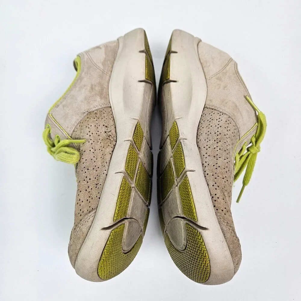 Dansko Elise Tan Perforated Suede Sneaker Walking Shoe EU 38/US 7.5-8